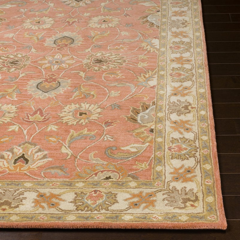 Livabliss Caesar Updated Traditional Border Area Rug.