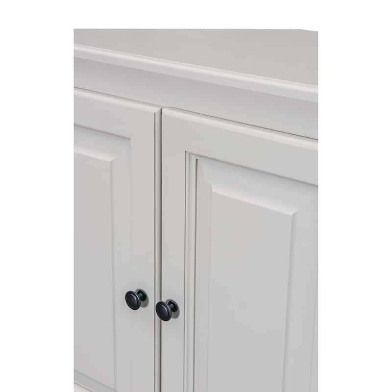 Arch+Haven Solid Wood Corner Cabinet