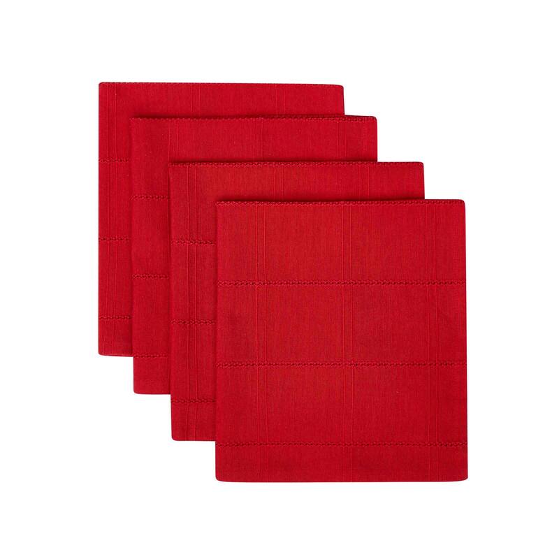 Izod Chadwick Red 4-Pack Napkin Set - Napkin S/4
