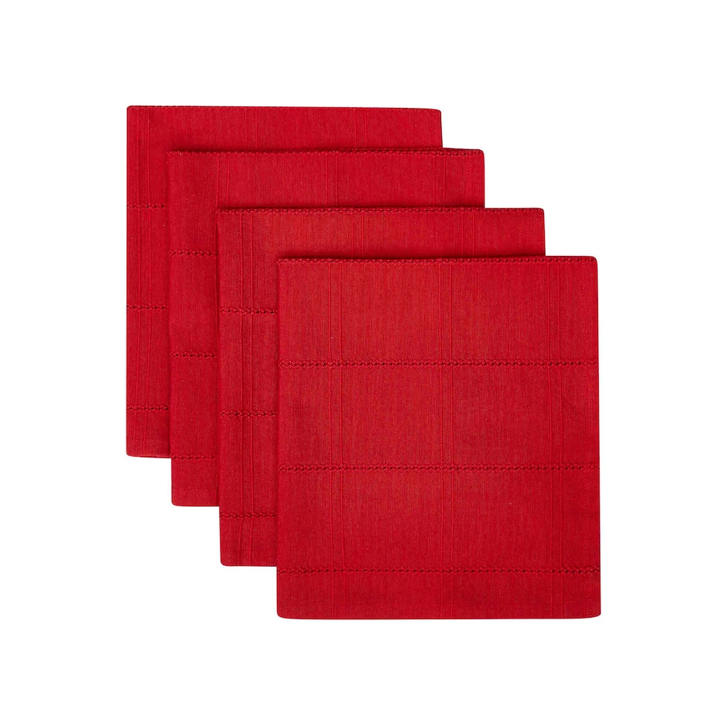 Izod Chadwick Red 4-Pack Napkin Set - Napkin S/4