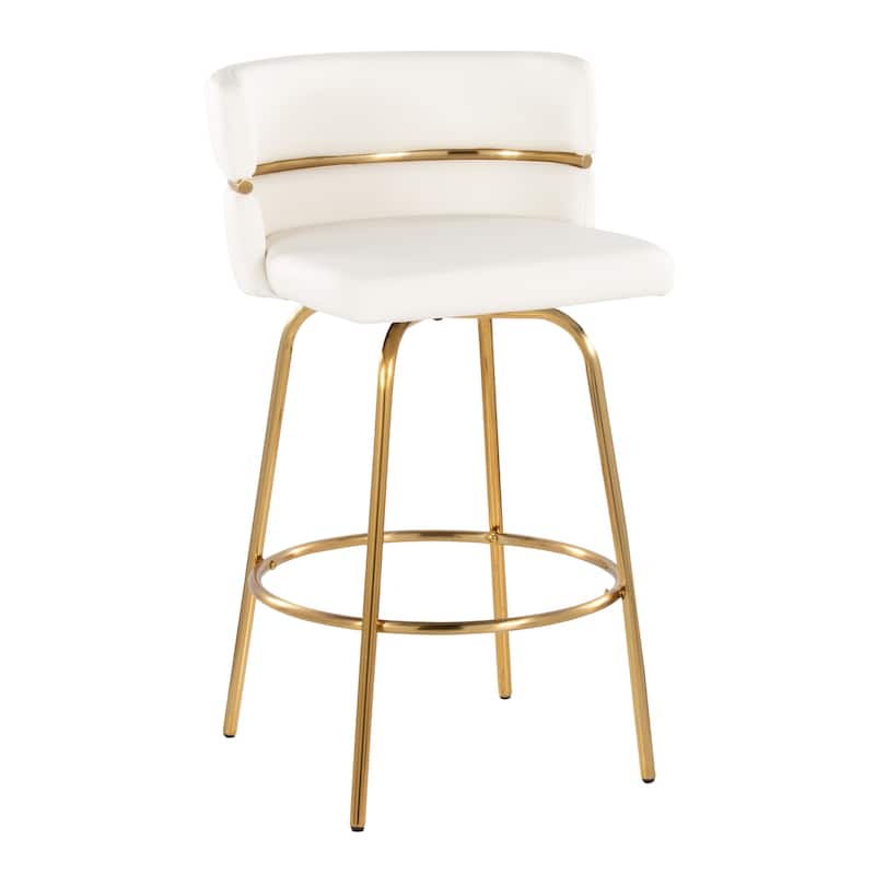 Silver Orchid Lena 26" Fixed-Height Counter Stool (Set of 2)