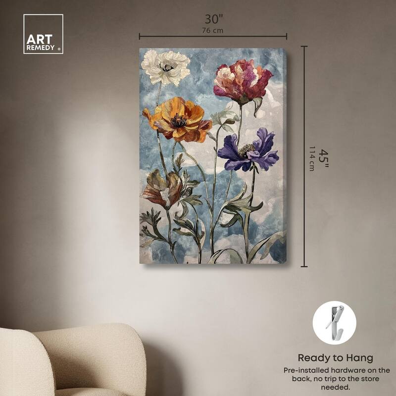 Hued Blossom II Canvas by Art Remedy, Gallery Wrapped