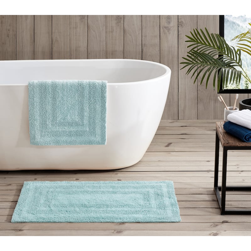Eddie Bauer Logan Cotton 2 Piece Bath Rug Set