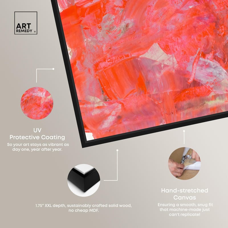 Shades of Red I Canvas by Art Remedy
