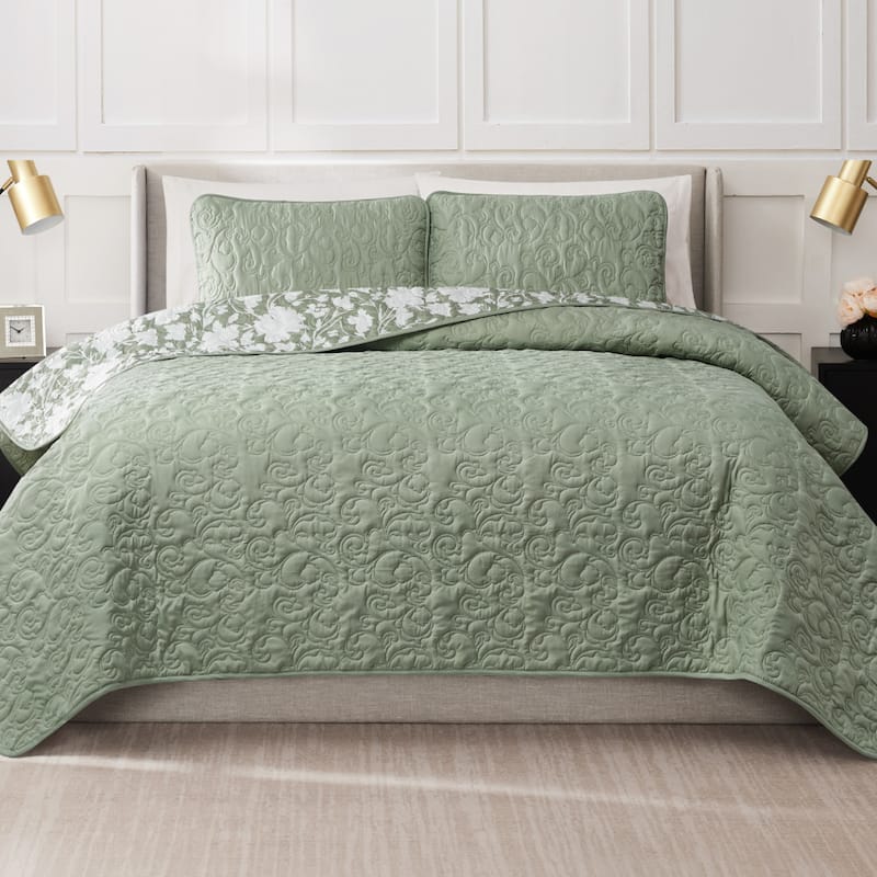 Nine West Laural Reversible Quilt Sets