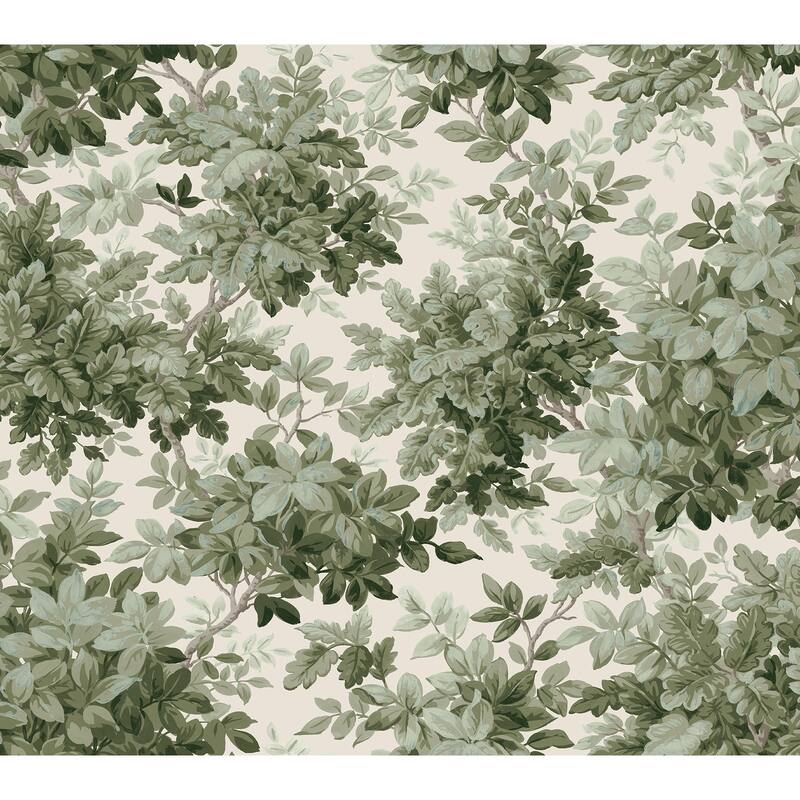 A-Street Prints Greenwood Moss Deciduous Wallpaper