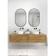 preview thumbnail 20 of 18, Glass Warehouse 36 in. H x 22 in. W Pill Shape Stainless Steel Framed Mirror
