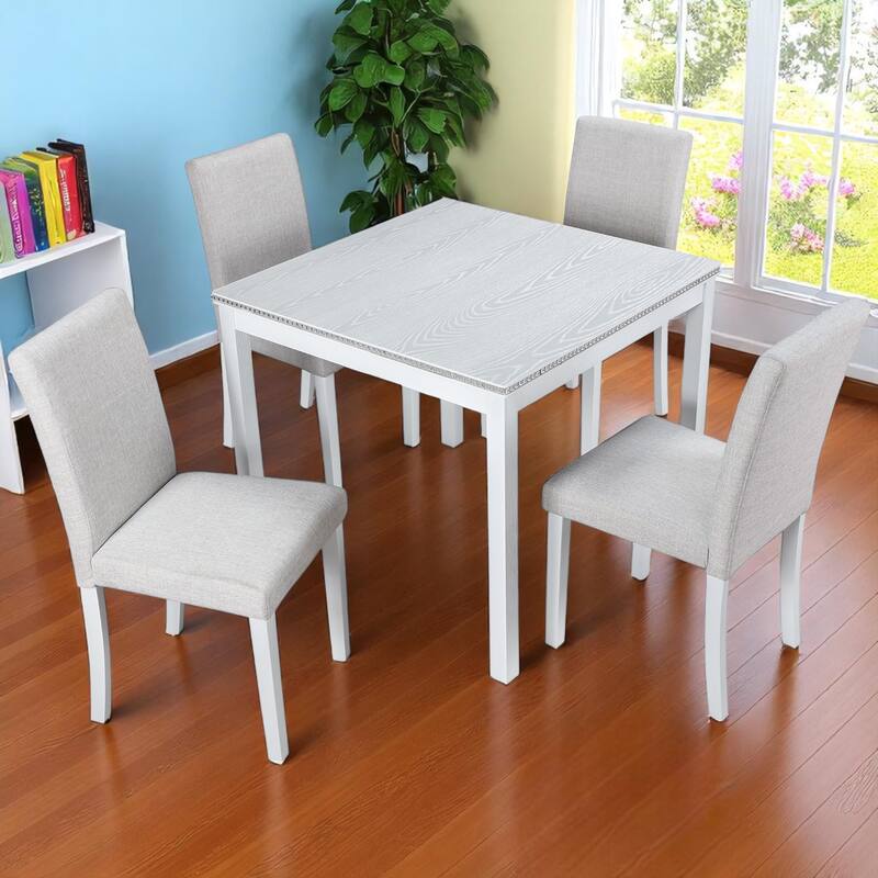 KISRAIS 5 Piece Counter Height Dining Set