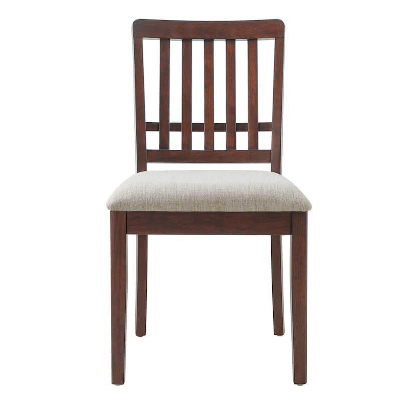 2-Piece Modern Scandinavian Dining Chairs, Curved Wood Backrest with Gray Fabric Seat, Finish for Dining Room and Apartment