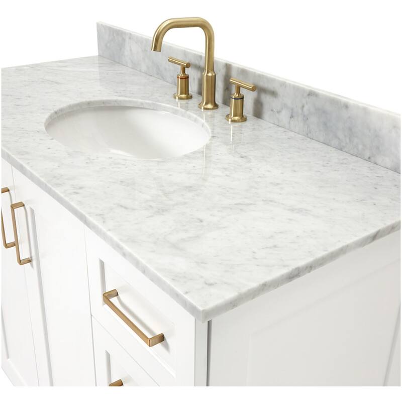 Ariel Q049SCW2OVO Taylor 49" Free Standing Single Oval Basin Vanity