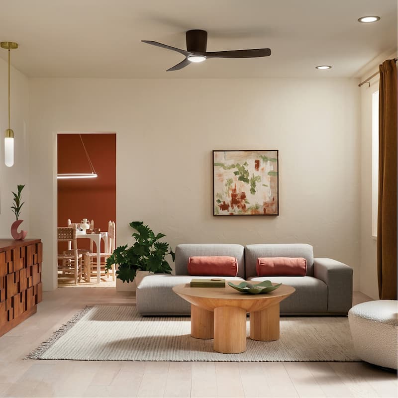 Kichler Lighting Volos 48 in. Integrated LED Flush Mount Ceiling Fan
