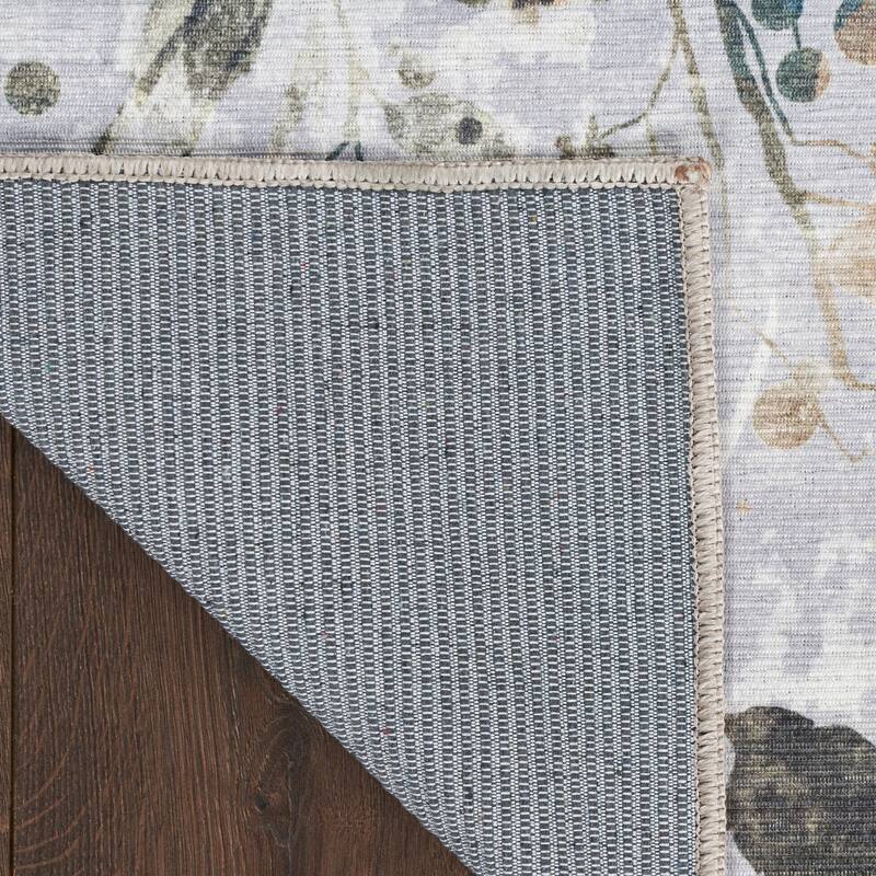 Nourison Washables Indoor Multicolored Floral Area Rug