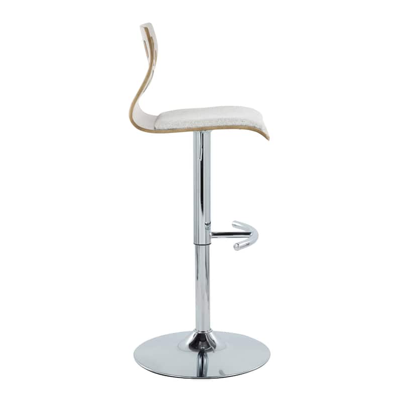 Carson Carrington Sala Adjustable Bar Stool with Rounded T Footrest (Set of 2)