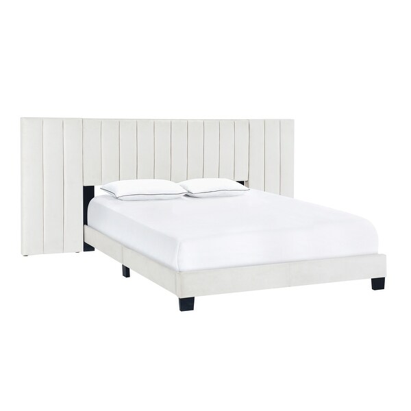 Channel-tufted Queen Bed. Opens flyout.