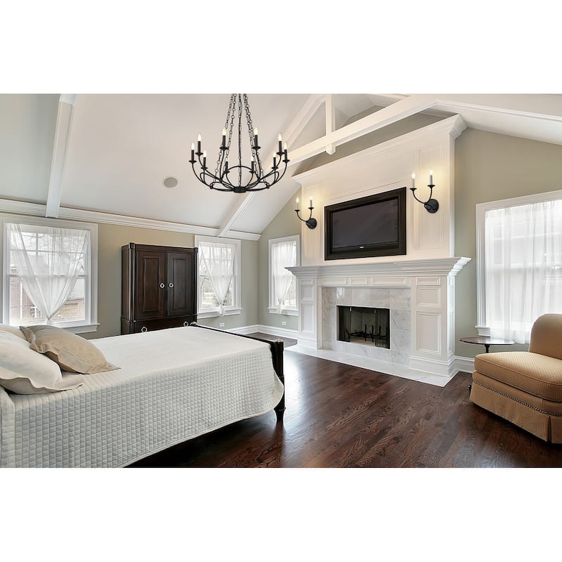 Z-Lite 3500-10 Arabella 10 Light 33" Wide Candle Style Chandelier