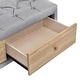 preview thumbnail 15 of 56, 4 Pcs Bedroom Sets Platform Bed with 2 Nightstands and Storage