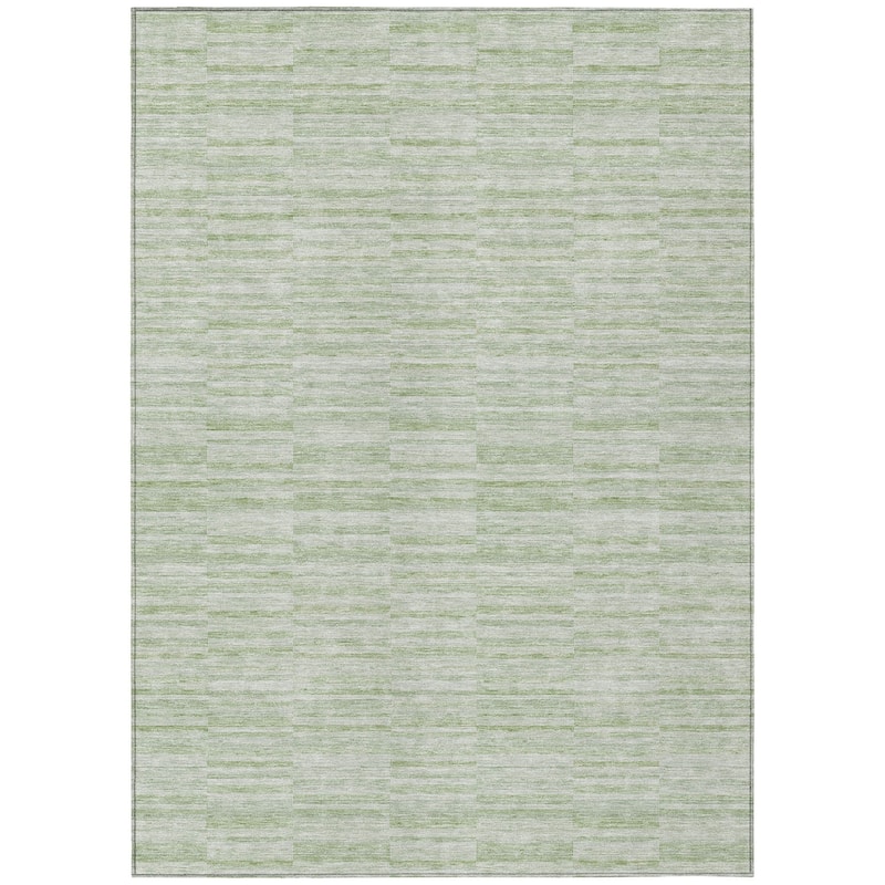 HomeRoots Striped Transitional Rectangle Outdoor Rug