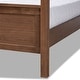 preview thumbnail 6 of 8, Carbon Loft Osoba Modern and Contemporary Platform Canopy Bed-Grey/Walnut Brown