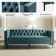 preview thumbnail 4 of 10, Calymne 84" Modern Square Arms Sofa with Button-Tufted Back by HULALA HOME