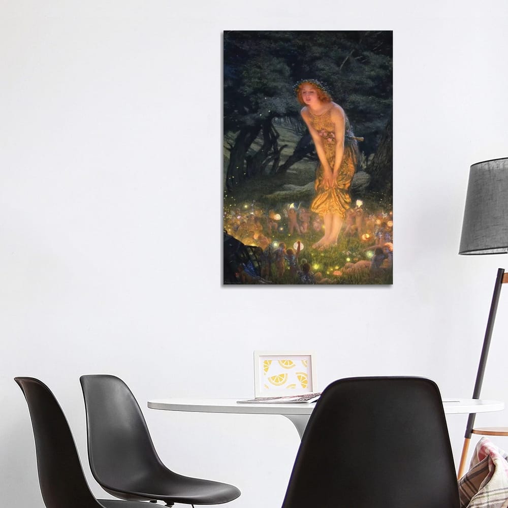 iCanvas "Midsummer's Eve" by Edward Robert Hughes Canvas Print