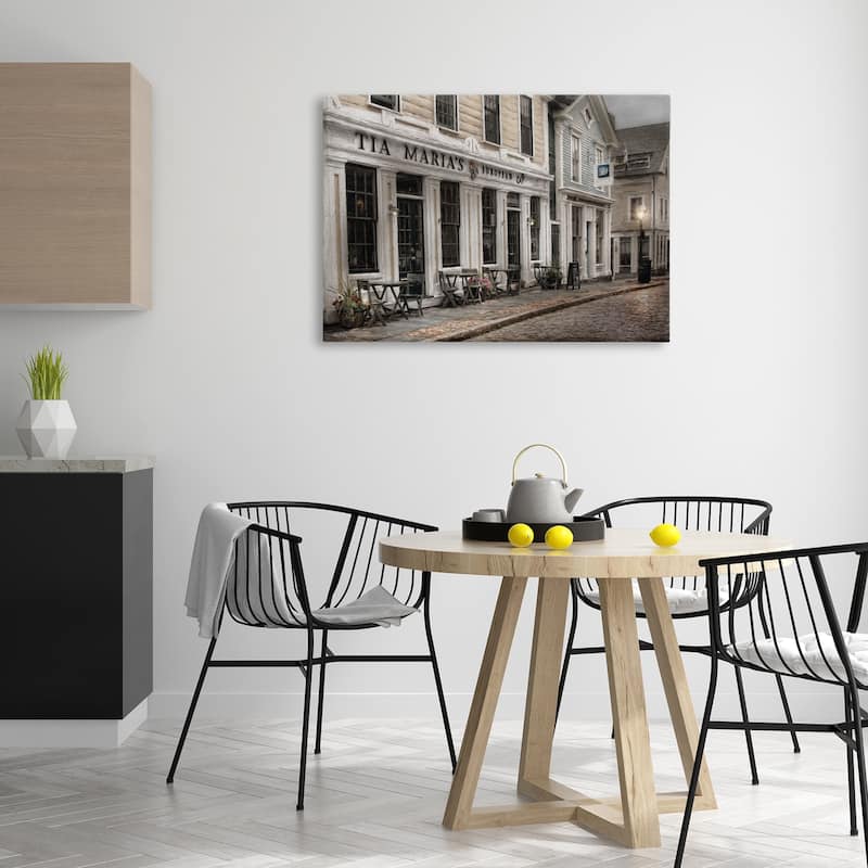 Stupell European Cafe Architecture Canvas Wall Art Design By Robin-Lee Viera