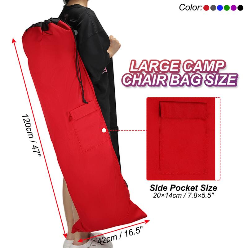 48" Foldable Camp Chair Replacement Bag Oxford Large Mouth Carry Bag
