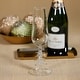 preview thumbnail 3 of 10, Treetop Cheers Glass Champagne Flutes - Holiday Stemware, Set of 4