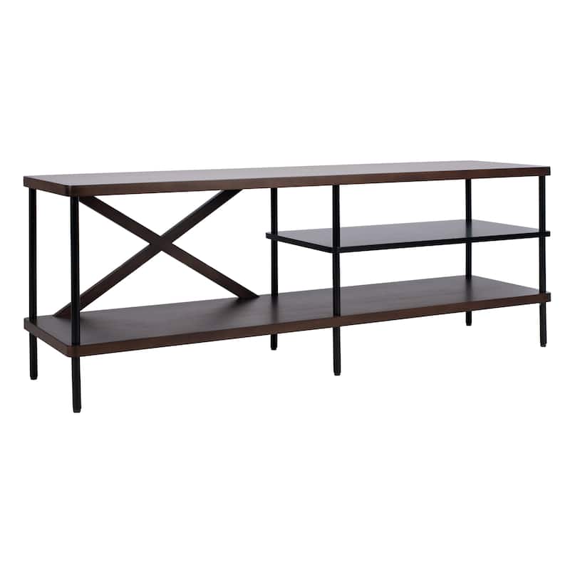 SAFAVIEH Bruno Industrial Media 55" TV Stand - 55.1" x 15" x 19.7"