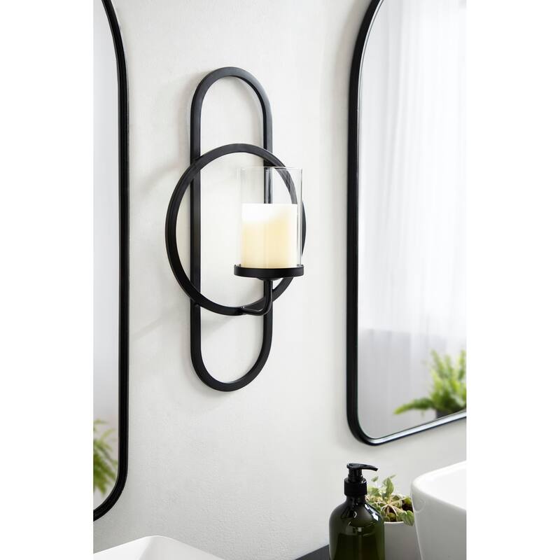 Kate and Laurel Jonas Metal Wall Sconce - 10x5x19