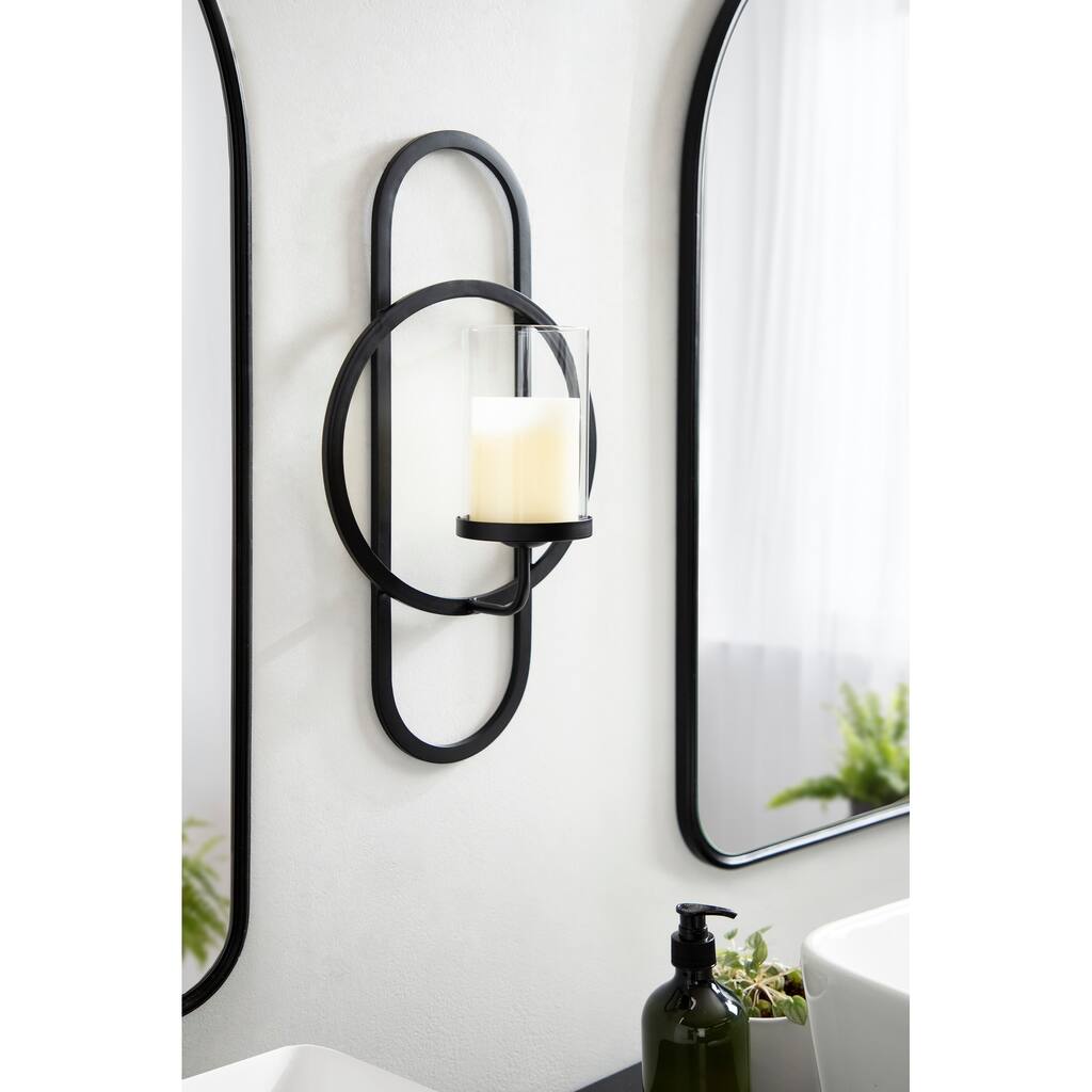 Kate and Laurel Jonas Metal Wall Sconce - 10x5x19