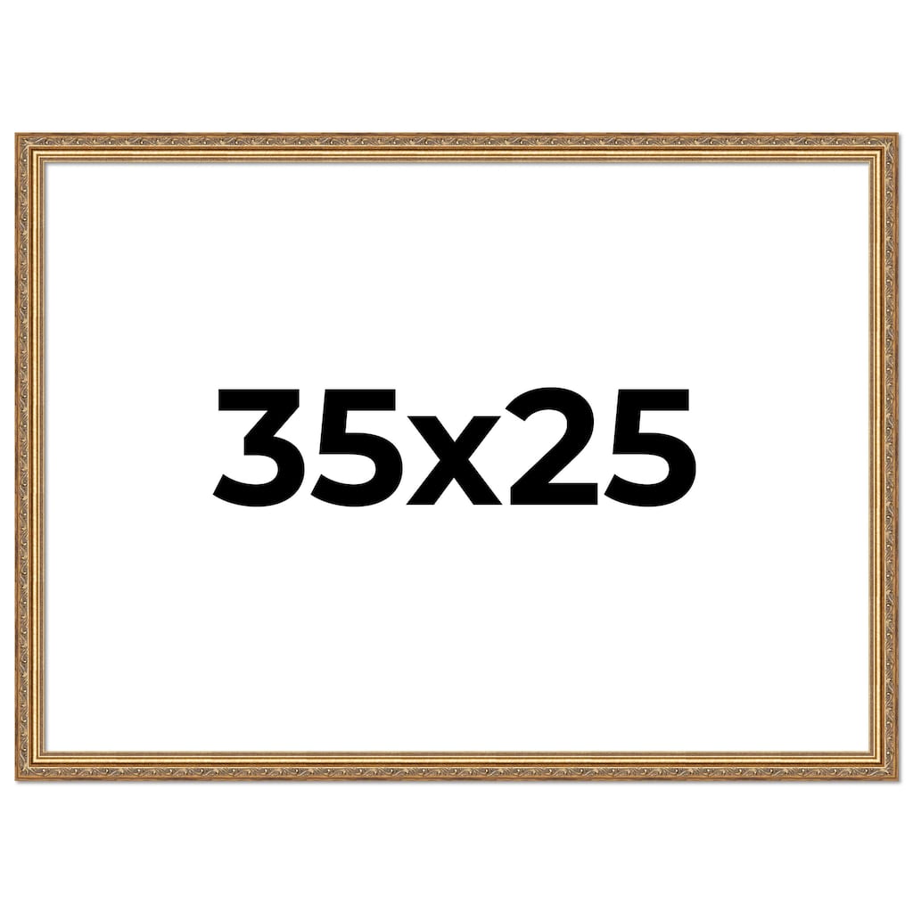 35x25 Frame Red Solid Wood Picture Frame Width 1.75 Inches | Interior Frame Depth 1 13/16 Inches