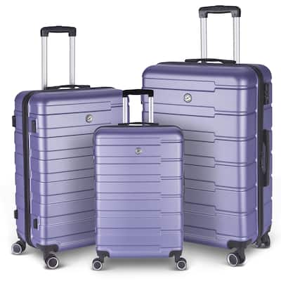 3 Piece Luggage Suitcase Hardside Spinner Luggage Sets 20"/24"/28"