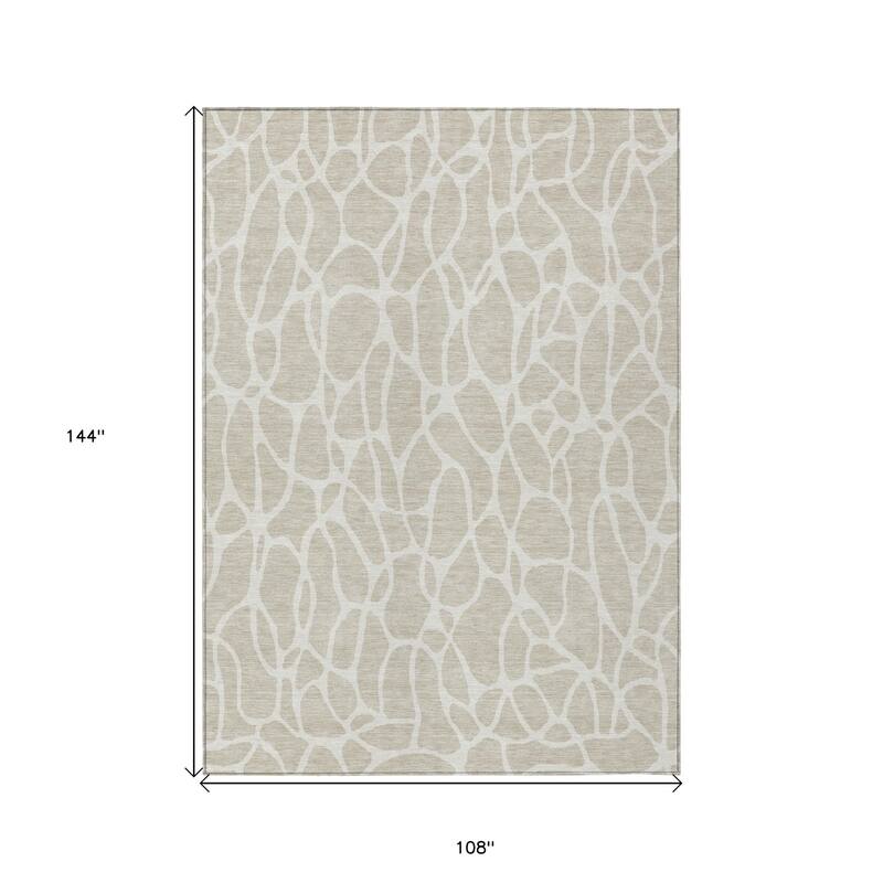 HomeRoots Geometric Transitional Rectangle Outdoor Rug