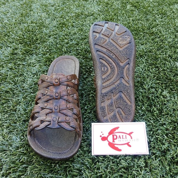 Shop Pali Hawaii Tia Brown Sandals With Certificate Of Authenticity Overstock 16312121