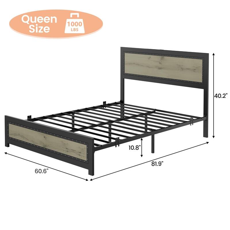 Bed Frame with Headboard