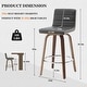 preview thumbnail 35 of 198, 26"/29" Faux Leather Swivel Bar/Counter Stools, Set of 2/3