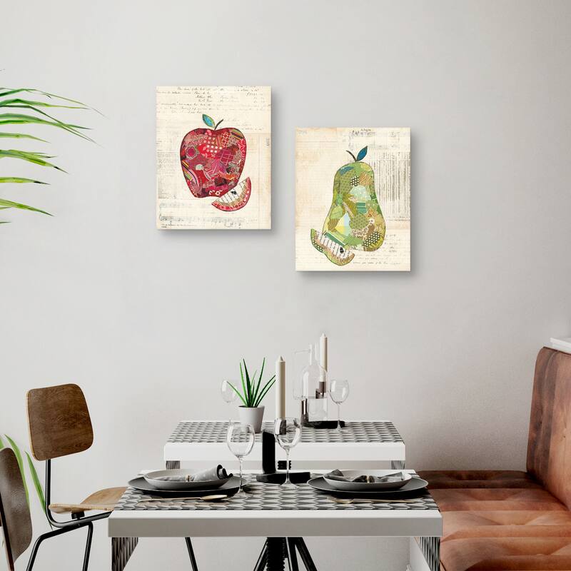 Apple, Pear by Courtney Prahl Canvas Art Prints