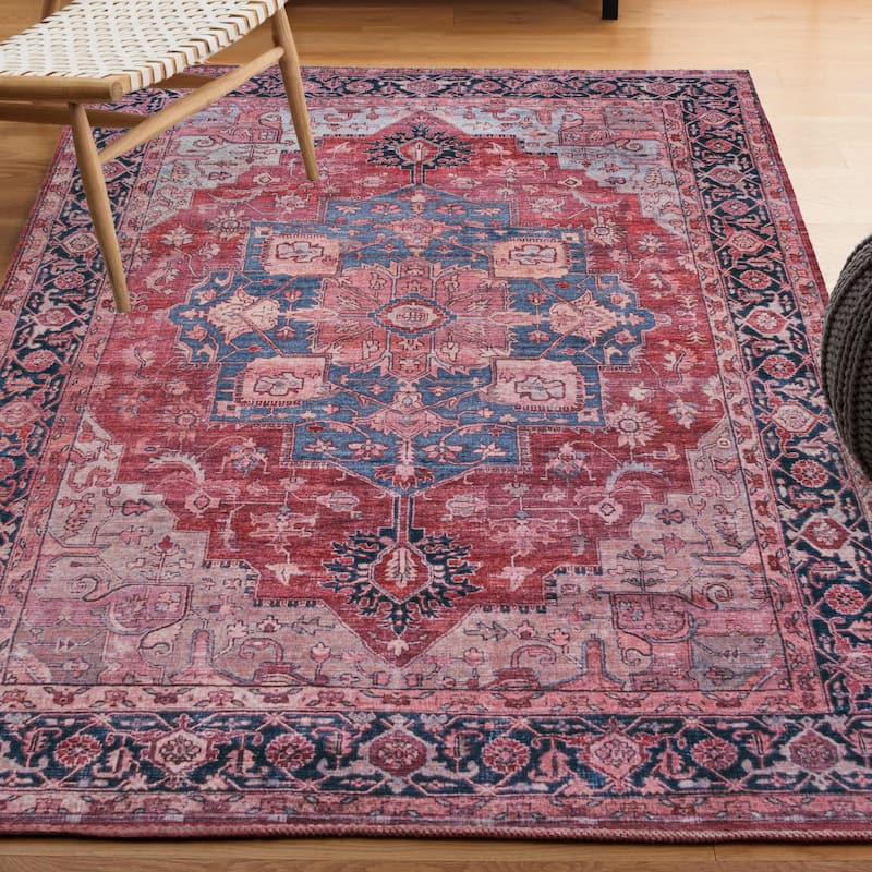 JONATHAN Y Marrakesh Ornate Medallion Machine Washable Area Rug