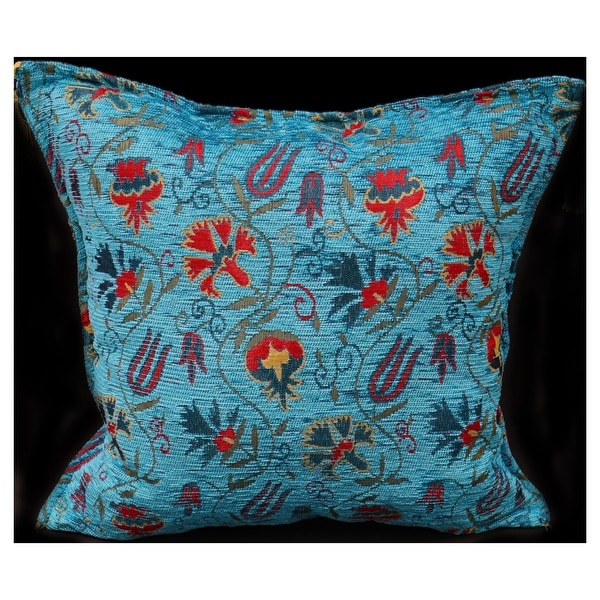 Carnation Fern Chenille Turkish Decorative Pillow. Opens flyout.