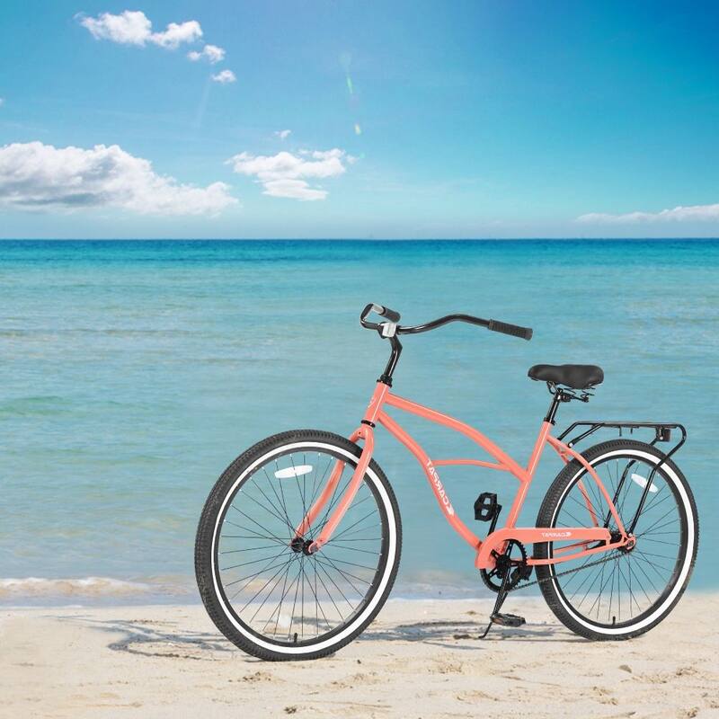 26 Inch Beach Cruiser Bike with Steel Frame for Adult