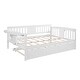 preview thumbnail 33 of 72, Elegant Design Daybed with Trundle Bed, Wooden Sofa Bed for Bedroom Living Room, Wood Platform Bed Frame for Kids Teens Guests