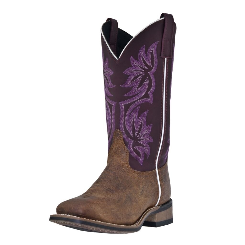 purple western boots ladies