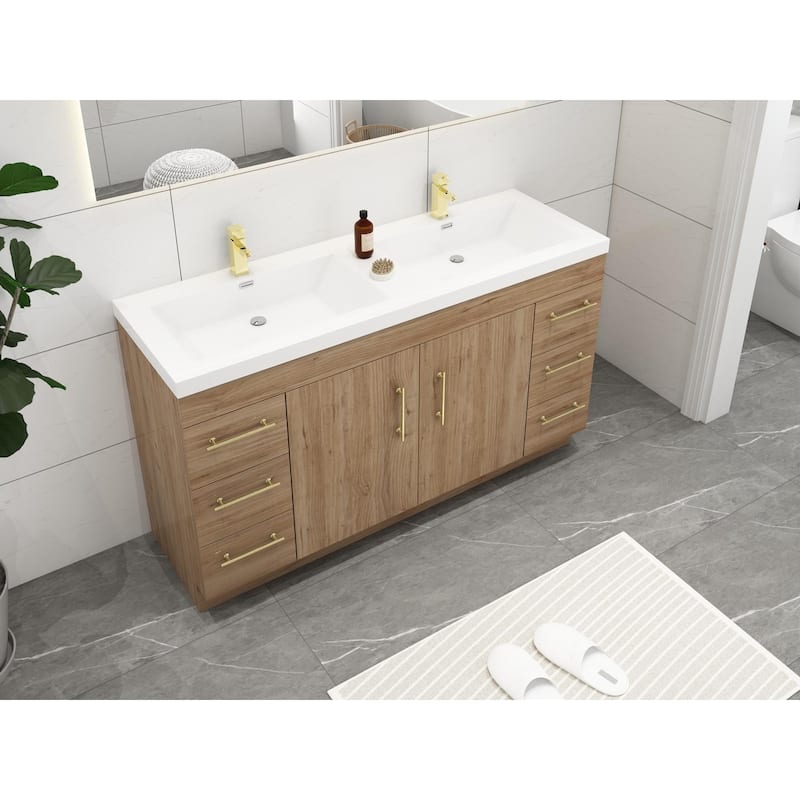 Eliza 60'' Freestanding Vanity with Double Sink