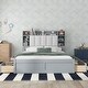 preview thumbnail 21 of 31, Queen Size Storage Platform Bed 4 Drawers Concise Design Wood Slat Support with Upholstered Headboard and Multi-Shelves
