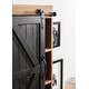 preview thumbnail 7 of 57, Kate and Laurel Cates Decorative Wood Cabinet with Sliding Barn Door - 22x28