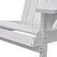 vidaXL Garden Chair Wood White - Thumbnail 3