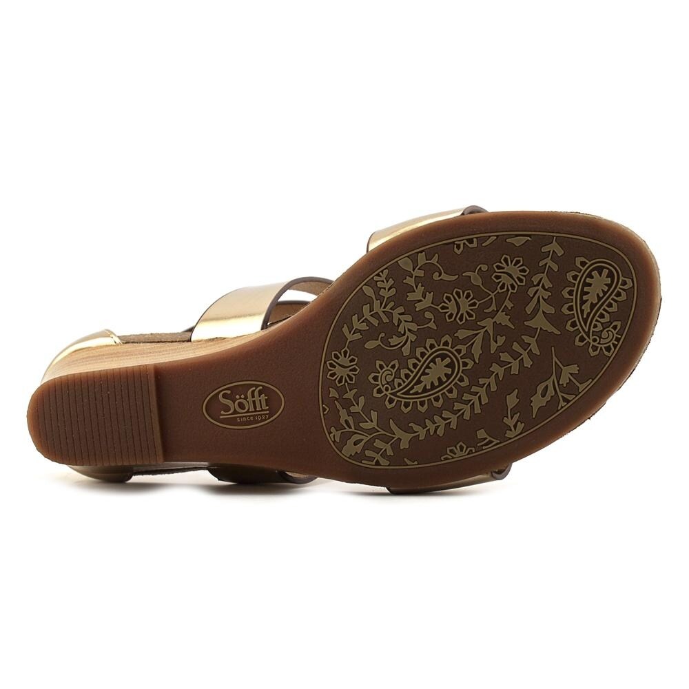 sofft metallic sandals