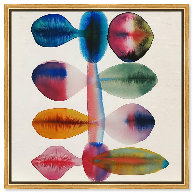 Chromatic Column Canvas by Art Remedy - 12" x 12" - Gold