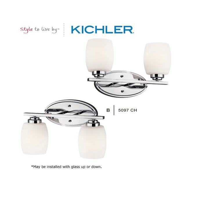 Kichler Eileen 14.5" Wide 2-Bulb Bathroom Lighting Fixture