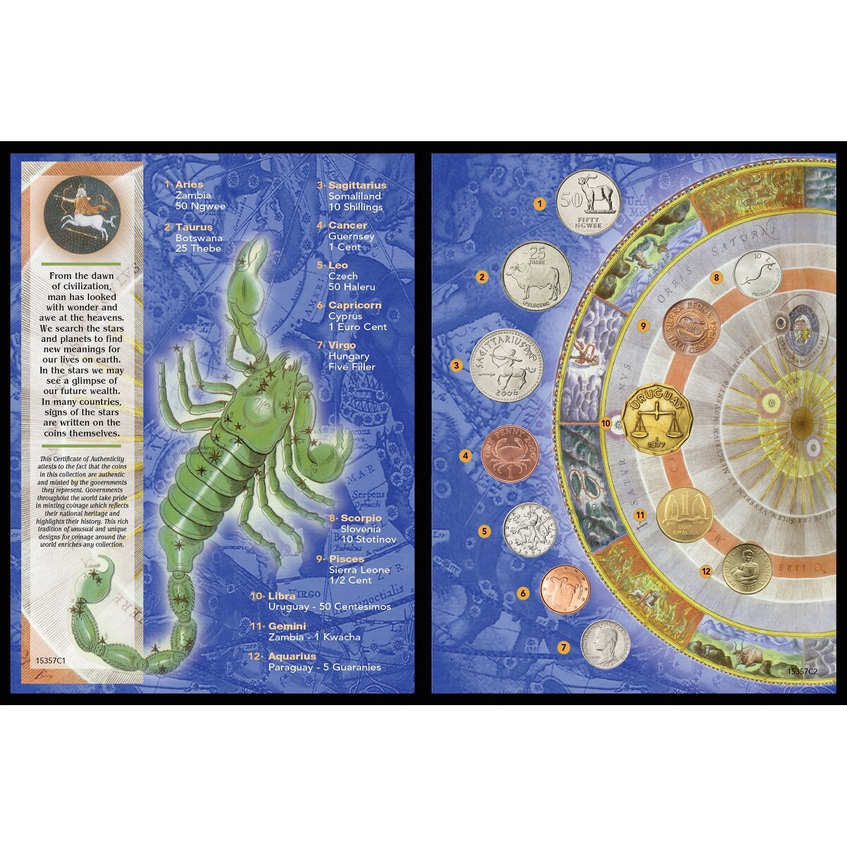 Zodiac Astrological Coin Collection - Bed Bath & Beyond Zodiac Astrological Coin Collection - Bed Bath & Beyond